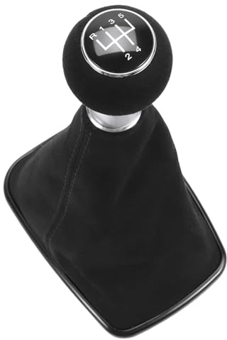 Gaogsiy 5 Gang Schaltknauf Schaltsack für Golf 4 Bora Öffnung 23 mm | Variant 1999-2005,mit Staubschutzrahmen