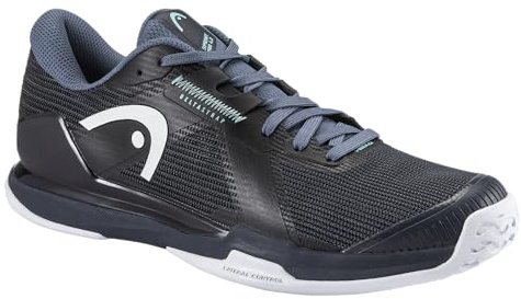 HEAD Sprint Pro 4.0 Men's Tennis Shoes, Blueberry/Teal, 9 | All-court & clay outsole pattern