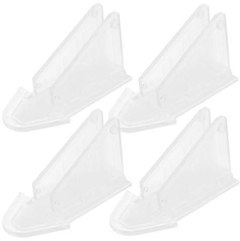 Toddmomy Cerraduras de Seguridad de Abs 4 Piezas Transparentes Fáciles de Instalar para Puertas Corredizas y Ventanas para Puertas de Gabinete y Protección Infantil