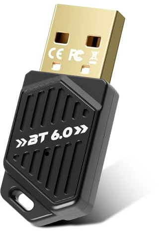 Adaptador Bluetooth 6.0 USB Dongle, adaptador Bluetooth PC para Windows 11/10/8.1, gran alcance, baja latencia
