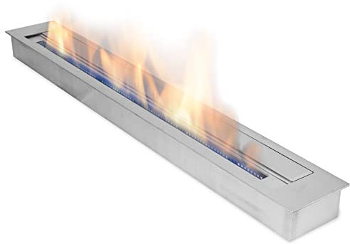 120 cm Edelstahl Bio Ethanol Brenner Gelkamine Brenngel Doppelwandig 6 l Feuer