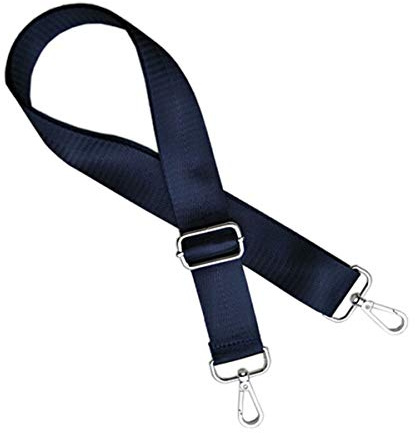ACVIP Herren Taschengurt Längenverstellbarer Schultergurt Tragegurt Umhängegurt für Schultertaschen Umhängetaschen(Dunkelblau&Silber)