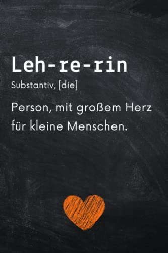 Lehrerin Notizbuch: Notizbuch A5 liniert Geschenk für Lehrerin | Abschiedsgeschenk für Grundschule, zum Geburtstag oder Danke sagen