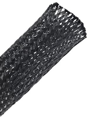 AYTOSH Isoliertes Geflecht Liefert Schwarze PET-Kabelhülse, Isolierte Geflochtene Datenleitung for Schutz Von Drahtkabeln, Flammhemmendes Nylonrohr (Color : 50Meter, Size : 50 mm)