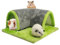 Yanmucy Meerschweinchen-Tunnelhaus, abnehmbares Kaninchenversteck Meerschweinchen, Versteckspielzeug, Kleintier-Tunnel und versteckt Rattenkäfig-Zubehör für Kaninchen, Chinchilla, Frettchen, Hamster,