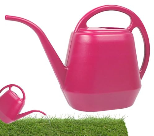 Regadera de boquilla larga – Regadera de gran capacidad de 4 L | Maceta de riego de plantas con mango ergonómico | Regadera fácil de verter para flores y plantas en exteriores e interiores