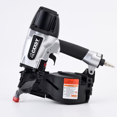 CXXDY Siding Nail gun 15 Degree 1-1/4” to 2-1/2” Coil Siding Nailer – High-Speed Pneumatic Siding Nailer for Siding, Framing, and Fencing – Professional-Grade Performance for Contractors and DIYers
