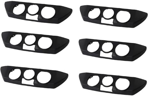 Reinscer 6 paneles de control de calefacción para coche, color negro, para 9N 2002-2010 6Q0820075C 1QA