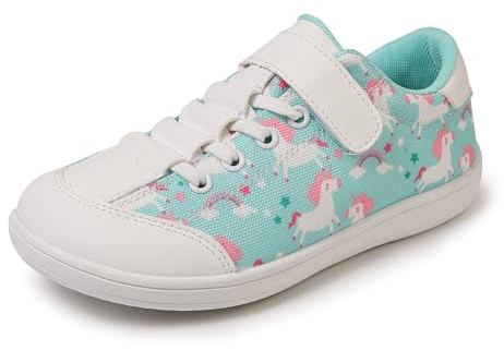 AONEGOLD Kids Calzado Descalzo Ancho para Niños niñas Outdoor Transpirables Minimalistas Zapatillas de Deporte Niños Zapatos Impermeables Senderismo (Azul Claro,29)