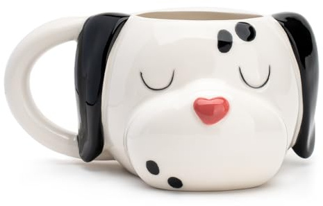 Regalos Originales para Mujer Taza 3D Regalos para Amantes de los Perros Regalos para Mujeres, 3D Dibujos Animados Perro Salpicado Regalo Cumpleaños Mujer Taza con Animales de Dibujos Animados 15oz