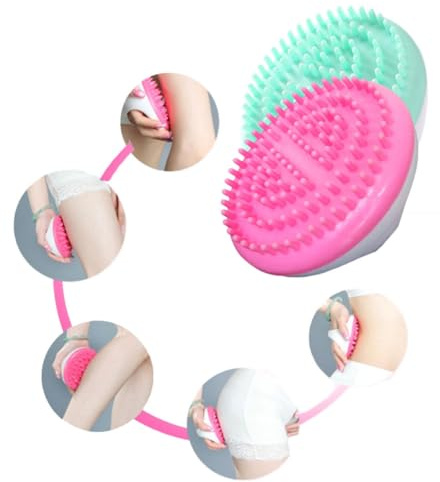 Healvian 2 Stück-Pack Handmassagebürste Ganzkörper Massagebürste für Trockene Hautpflege Cellulite Spezialbürste Frauen Tpr/ABS