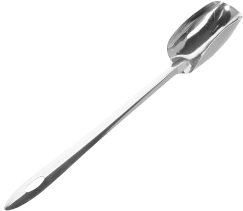 MUCKLILY Cuchara de Azúcar para Máquina de Algodón Dulce Acero Inoxidable Resistente Accesorio Reutilizable Ergonómico para Hacer Malvaviscos Utensilio Doméstico Práctico y Duradero