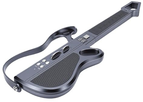 Luocute Guitare Intelligente sans Cordes, Guitare Musicale électrique pour Enfants avec Lumières LED et , Portable Pliable pour Garçons Filles à Partir de 3 Ans (Black)