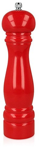 Metaltex 586044041 Pfeffermühle 22cm in lackiert, Holz, Rot, 4 x 4 x 22 cm