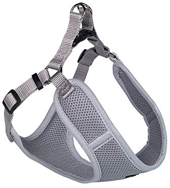 Nobby Geschirr Mesh Reflect, grau B: 10mm, L: 28-33cm + 32cm, 1 Stück