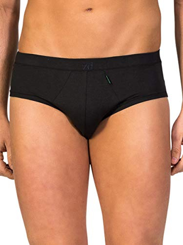 ZD ZERO DEFECTS | Slip Mini Hombre - Hilo de Soja | Transpirable y Confort | Talla: M - Color: Negro