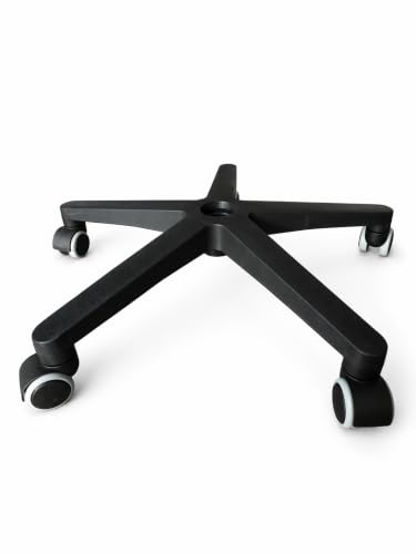 IDEALSEDIE - Base a 5 Razze per Sedia da Ufficio Ø 600 mm con Ruote in Gomma IN OMAGGIO