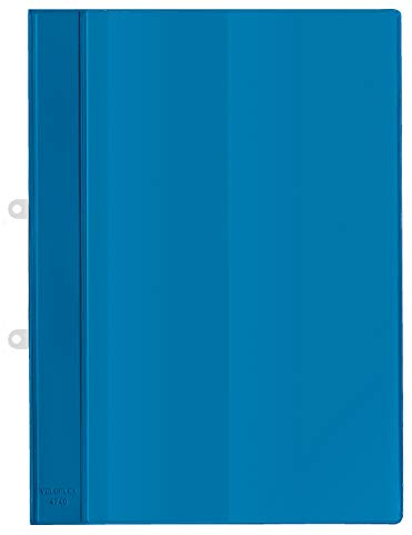 VELOFLEX 4740050 - Carpeta de oferta (DIN A4, PVC, con funda transparente y archivador, 20 unidades), color azul