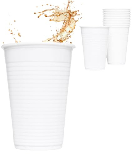 Enpack - Einweg Plastikbecher 200ml- Trinkbecher 3000 Stück - optimal geeignet für Camping, Picknick oder Festival - Kunststoffbecher verwendbar als Camping Becher, Bierpong Becher oder Party Zubehör