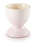Le Creuset Stengods äggkopp med fot, 9 g, 5,3 x 5,3 x 5,9 cm, rosa skal