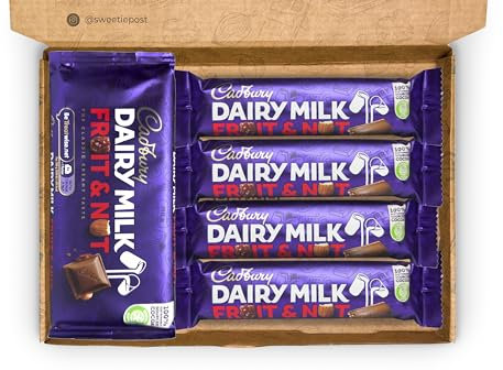 Fruit & Nut Chocolate Gift Box | Letterbox Present | Chocolate Hamper | Retro Grandparent Gift Mum Dad Present