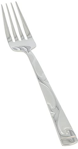 6x AL-5002 Forchetta da Menù  Posate Menu Menülgabel Acciaio Inox Forcella Argento Lucido con Incisione