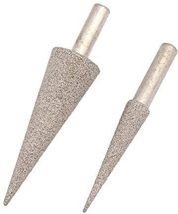 Diamant-Schleifkopf, spitz gelötete Polierbohrer, Frässtifte mit 6 mm Schaft für Metallstein-Jade, groß und klein