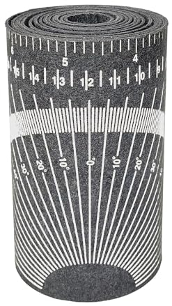 JHTii Pipe Measure Tool – Wrap Around Tape, Flex Angle Measuring and Marking Gauge for 6”to 16” Diameter, Pipe Wrap Around Dimensions 5 x 9' (Large) White