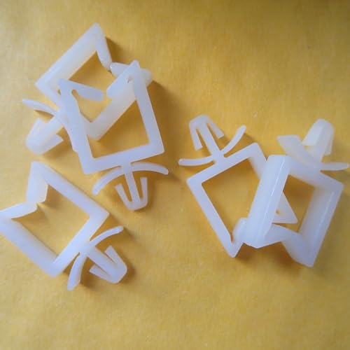 100 Stück Nylon Plastik Kunststoff Kabelclips CHA1-4 Snap in Locking Kabelbinder Kabelschellen Kabelklemme Clips cable for Büro Wire Management (CHA-1)