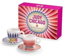 illy Art Collection 24626 Judy Chicago Cappuccinotassen, nummeriert, signiert, 2 Stück