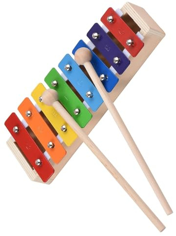 Kompaktes Glockenspiel mit 8 Tasten, geeignet für Anfänger, um das Rhythmusgefühl des Benutzers zu trainieren Glockenspiel Schlaginstrument