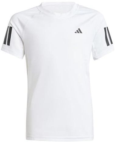 adidas Girl's Girls Club Tennis Shirt, White, 9-10 Years