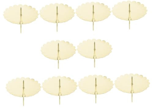 IMIKEYA 20 STK Leuchter Kerzenhalter bürodeko Ornaments weihnachtssdeko Goldfarbe Kerzenständer Tablett Retro-Kerzenständer Vintage Hochzeitsdeko Kerzenregal - Eisen