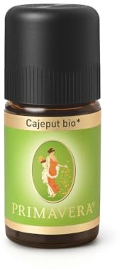 PRIMAVERA Ätherisches Öl Cajeput bio 5 ml - Ideal für die Aromatherapie, aus Indonesien, befreiend, klärend und reinigend, Duft: frisch, würzig - vegan
