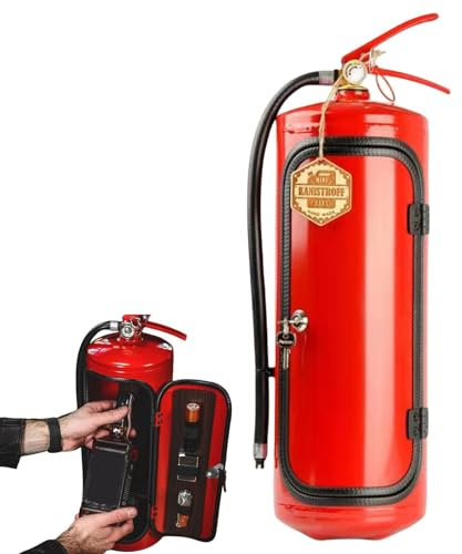Feuerlöscher Minii Bar - Feuerwehrmann Wein Aufbewahrungsboxen, Eisen Neuheit Feuerlöscher, Weinschrank Dekoration | Feuerlöscher Getränkeschrank, kreative Neuheit Bar Whiskey Schrank für Männer