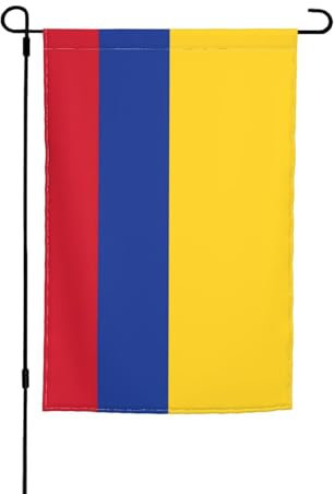 Drapeau de la Colombie imprimé drapeau de jardin double face extérieur drapeau de la Colombie pour décoration de jardin