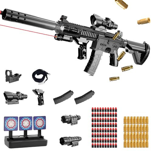 Pistola Giocattolo a Proiettile Morbido,Blaster in Schiuma,Pistole Giocattolo Sparatutto,Giocattolo di Schiuma Blaster,per il Gioco All'interno e All'aperto,Regali di Compleanno per 14+