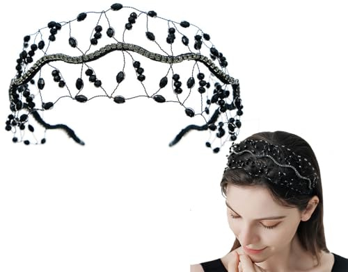 WTRYT Huvudkedja 1 st kristallhårband strass pannband kristall strass huvudkedja bröllop tiara bröllop pannband brud hårband glitter brud hårsmycke kristall blinkande hårsmycke