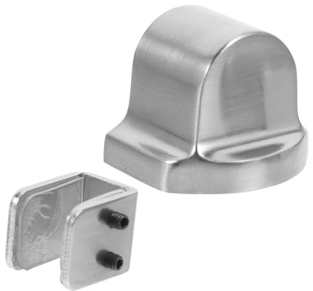 SHINEOFI Fermo Porta Effetto Anti-collisione e Forte Aspirazione Accessorio Moderno con Magnete in Lega di Alluminio per Porte in Vetro da 3-15mm per Bagno e Camera da Letto