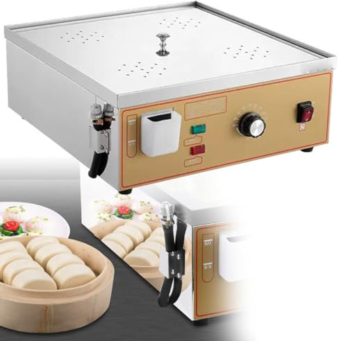 Vaporiera elettrica a quattro fori, macchina per panini al vapore commerciali, macchina per la cottura a vapore di alimenti in acciaio inossidabile per panini, ravioli, riso, ricette della cucina ci