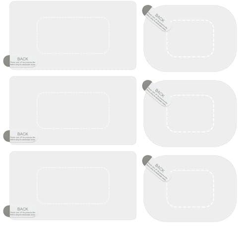 Film De Pare-Brise De Dash Cam - 6X Dash Cam Adhésif | Film De Mont De Cam De Came Réutilisable | Autocollants Électrostatiques pour La Came De Tableau De Bord | Film De Pare-Brise Transparent