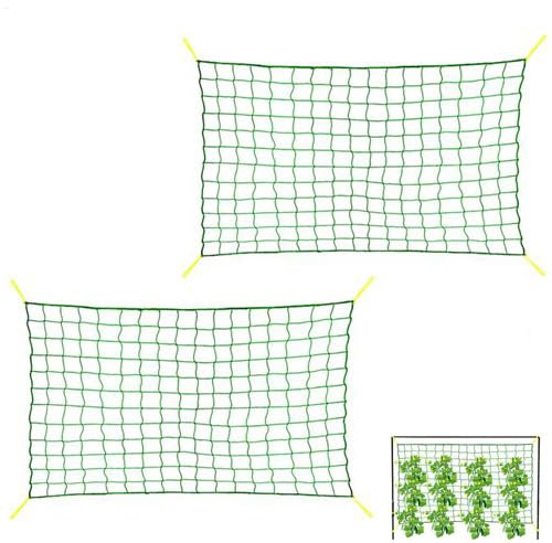 2 Stück Ranknetz Für Kletterpflanzen, Robustes Pflanzen Kletternetz, Flexible Pflanzenstütze Für Bohnen, Tomaten, Erbsen, Kürbisse, Rankgitter Für Kletterpflanzen, Blumen