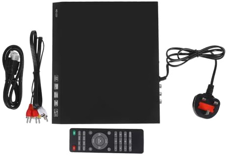 HAKIDZEL High Resolution Portable Dvd Player for Home Use Region Multi Format Disc Playback Including Dvd Vcd CD Compact Lightweight Design with Audio for Travel and Entertainment