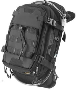Dnhqknoaf Borsa Da Serbatoio Per Moto 9L Zaino Versatile Con Copertura Antipioggia Con Sacca Idrica 1,5L Sistema Multiscomparto Universale Sella