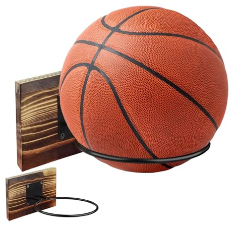 Soporte de pared para exhibición de baloncesto, organizador que ahorra espacio, soporte de pared para fútbol, voleibol, sala de estar, sótano, ático, sala de juegos, entrada, pasillo