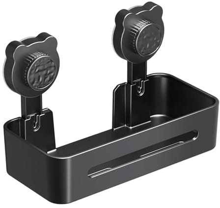 Organizer per doccia con ventosa, forte portante per bagno, mensola rimovibile per bagno, per cucina, dormitorio, appartamento, tazza ad angolo, shampoo, rasoio e telefono