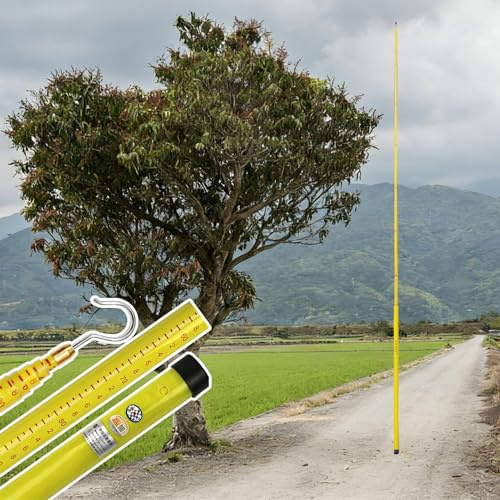Isolierte Messlatte Einziehbarer Messstab zur Entfernungsmessung von Bäumen, Brücken und Landflächen, Isoliertes Hochspannungsmessgerät, Sicherheitsmessstange(18 m(59.1 ft))