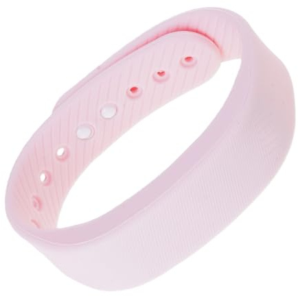 Gissroys tyst klocka med vibrationslarm och USB-laddning. Bekvämt silikonarmband för djupsömnare. Naturligt vakna förbättrar sömnkvaliteten. Vibrationslarm armband, rosa