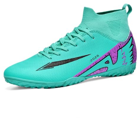 Hmhnsya Botas de fútbol de Tobillo Alto, Zapatos de Entrenamiento Profesional para Adolescentes, niños y Adultos, Uso Interior y Exterior, (37,X1035)