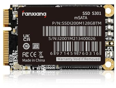 fanxiang S301 - Unidad interna de estado sólido SSD Mini SATA III de 128 GB mSATA, 6 Gb/s, NAND 3D, compatible con Ultrabook PC de escritorio y laptop
